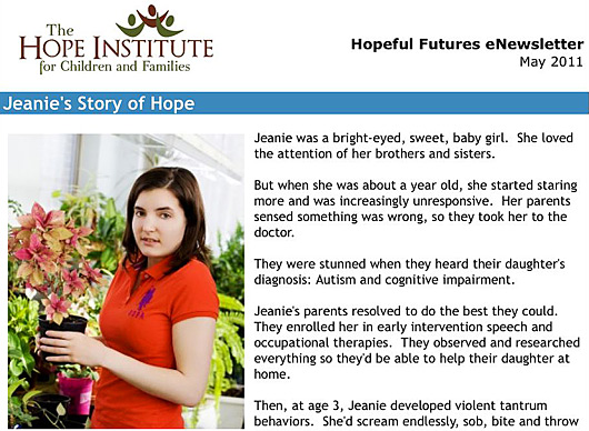 Hope-Institute-enewsletter
