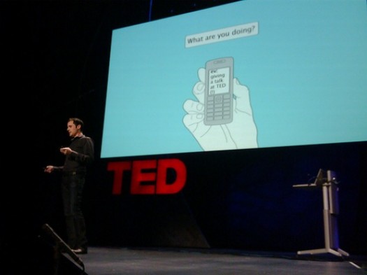 live tweeting at TED