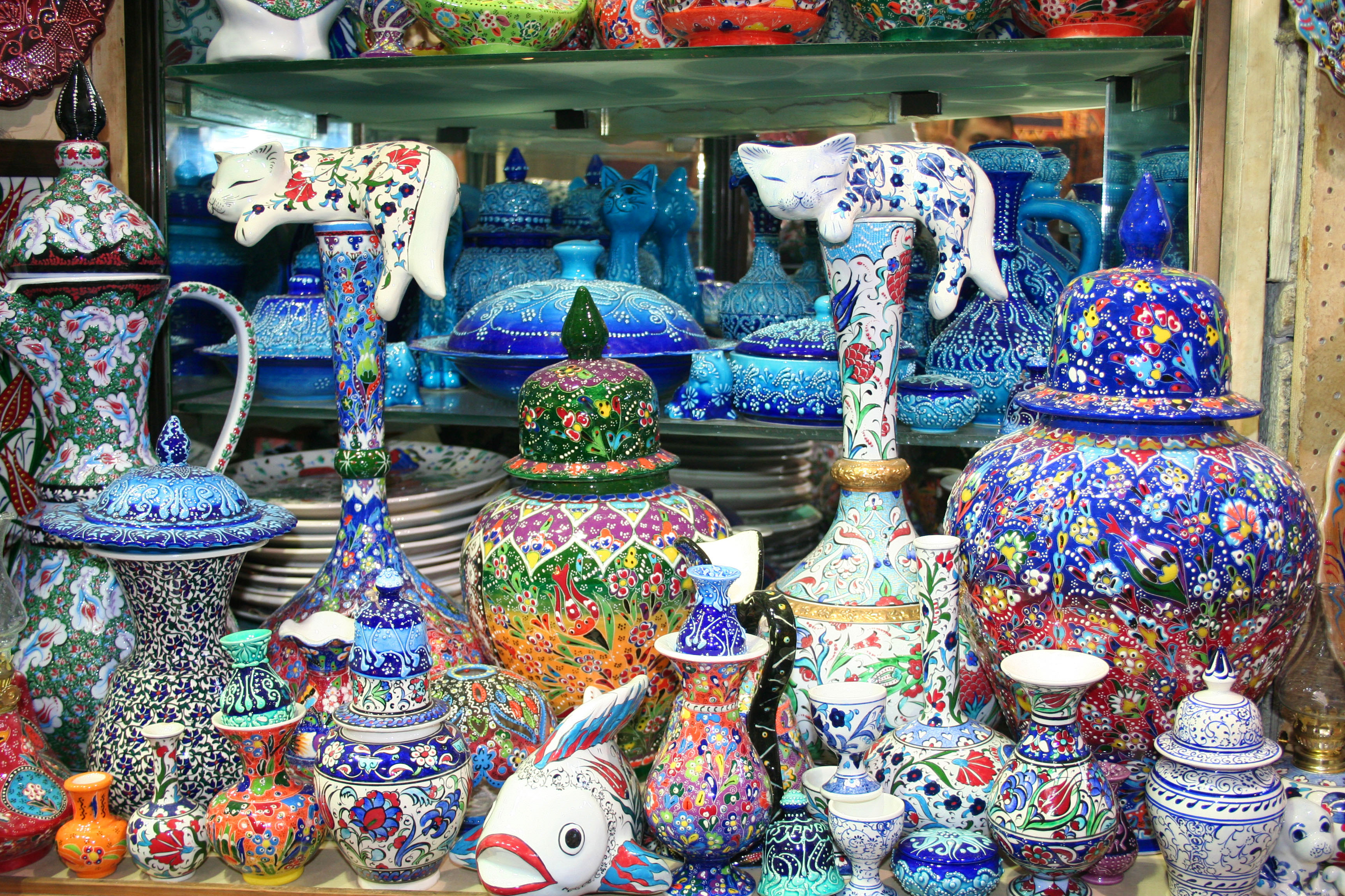 souvenirs at grand bazaar, istanbul; eladora/shutterstock