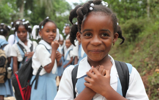 Young girl from Jacmel, Haiti