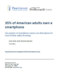 35% of American adults own a smartphone