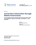 Just-in-time Information through Mobile Connections