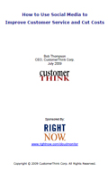 How to Use Social Media to Improve Customer Service and Cut Costs