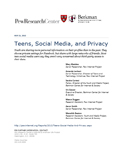 Teens, Social Media, and Privacy 