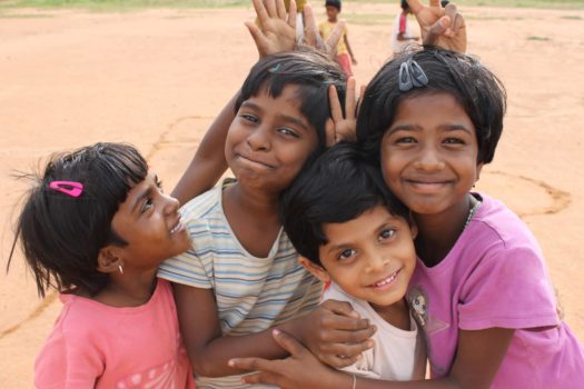 Some of the kids helped through the Shanti Bhavan Children's Project.